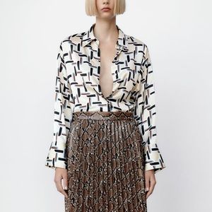ZARA WOMAN PRINT SHIRT